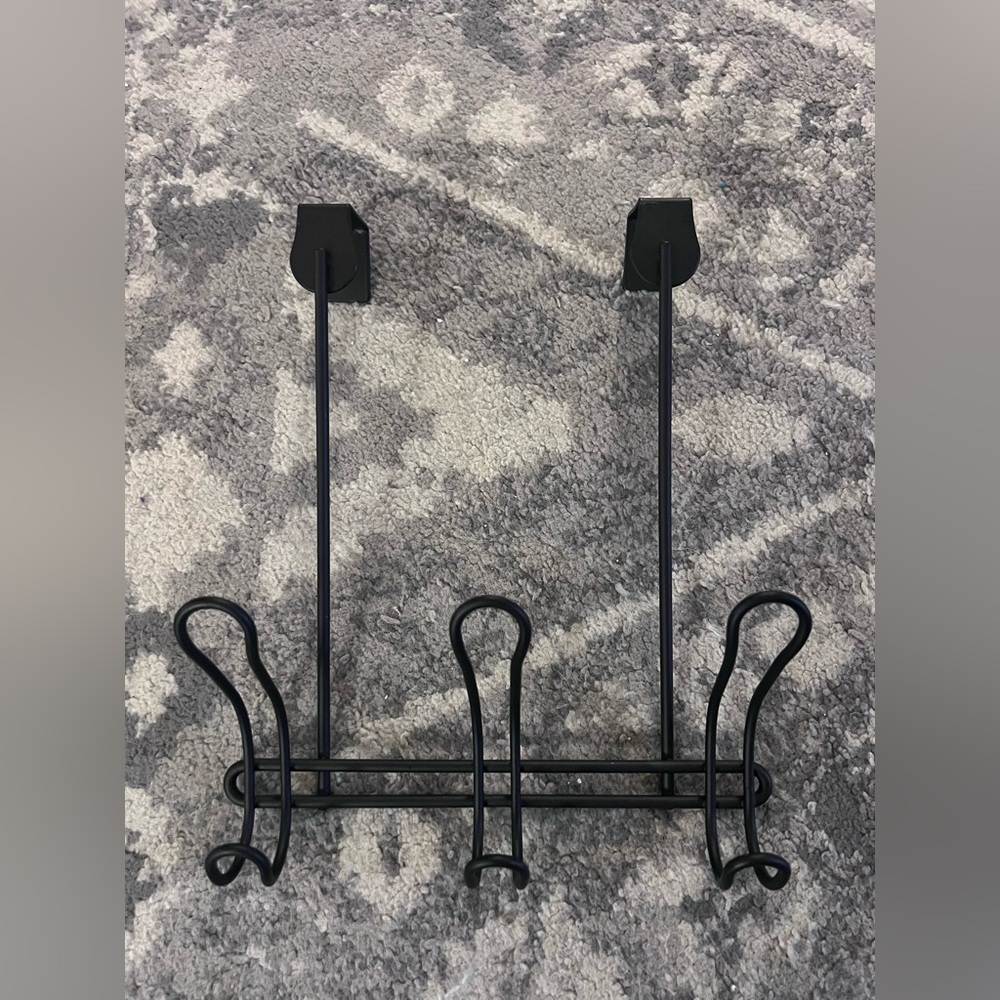 Dark Brown Over-the-Door Wall Hook Rack - Home Wall Decor